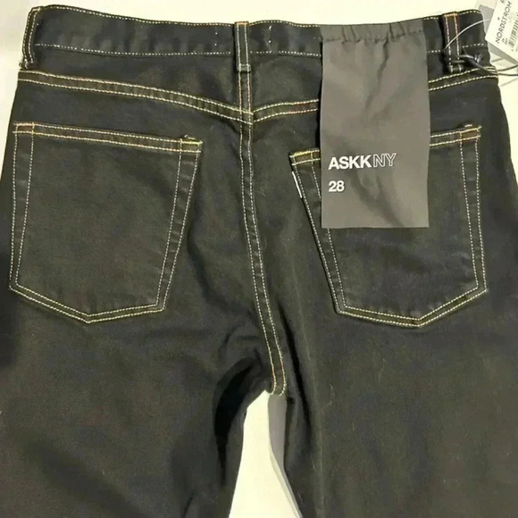 ASKK NY Black Denim Jeans Size 28 - Picture 8 of 13